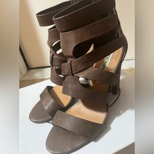 Steve Madden Dark Brown Strappy Heels